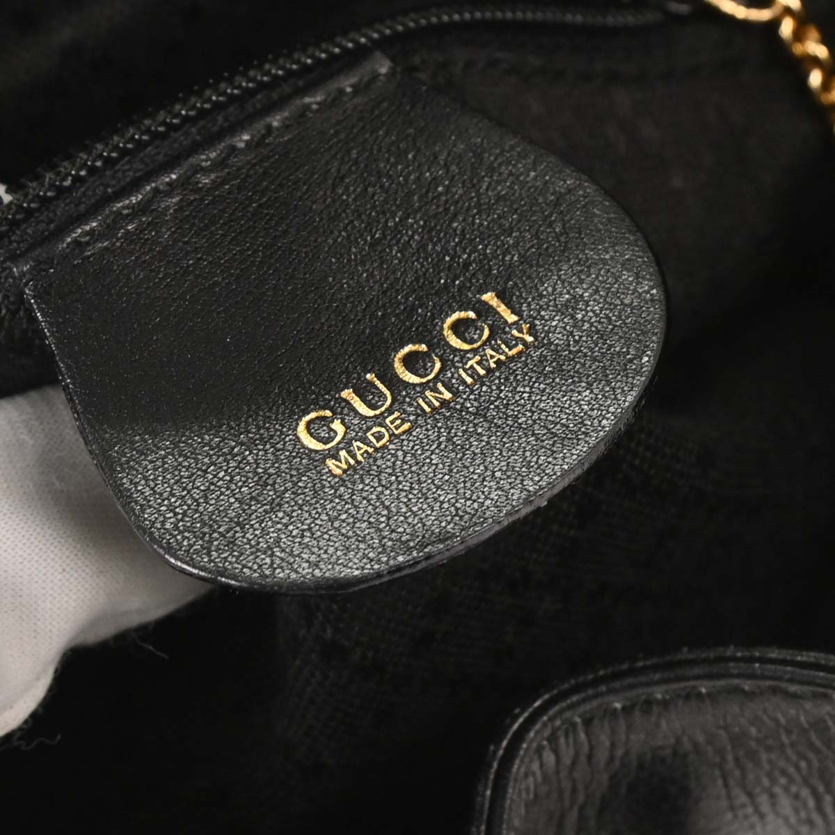 Gucci Black Bamboo Backpack