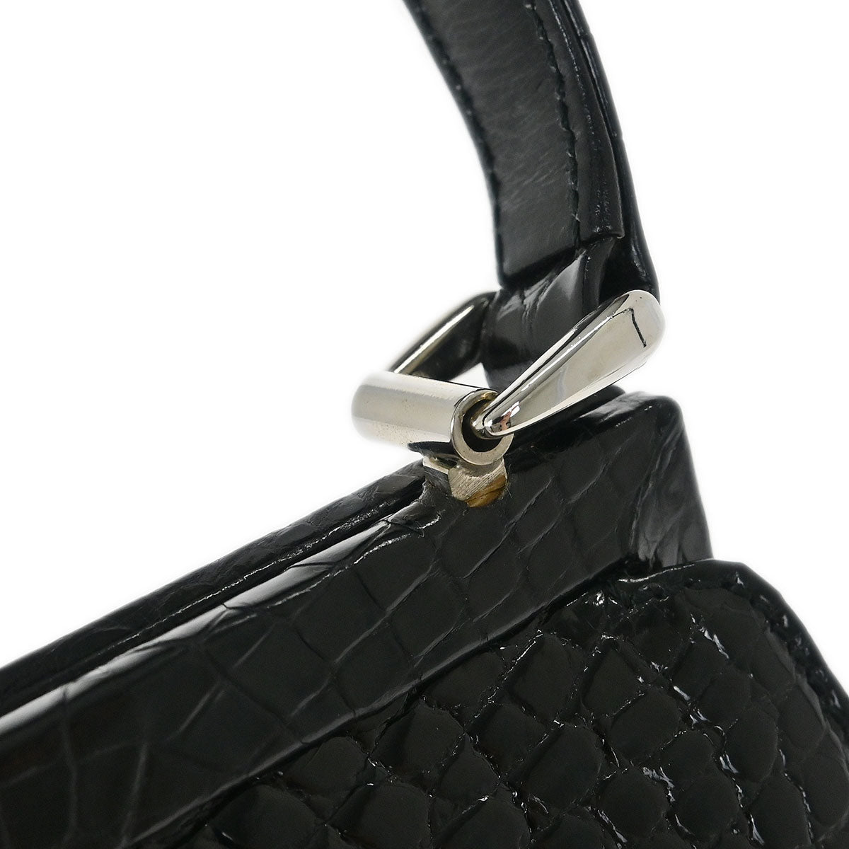 Gucci * Black Crocodile Handbag
