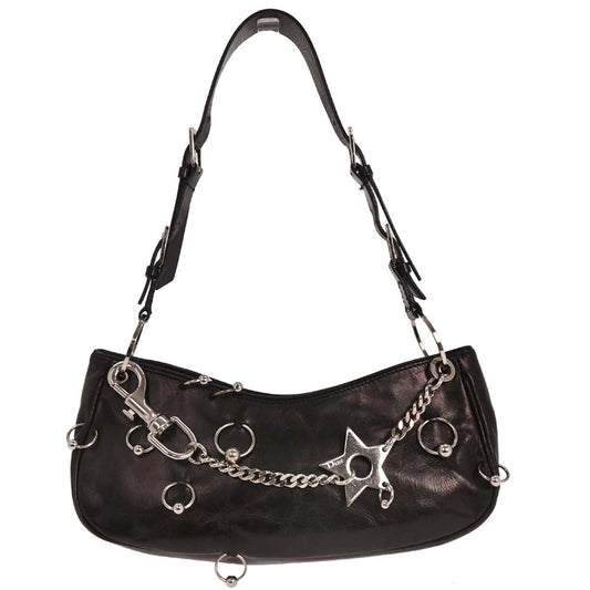 Christian Dior Black Leather Handbag