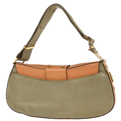Christian Dior Green Beige Street Chic Columbus Shoulder Bag