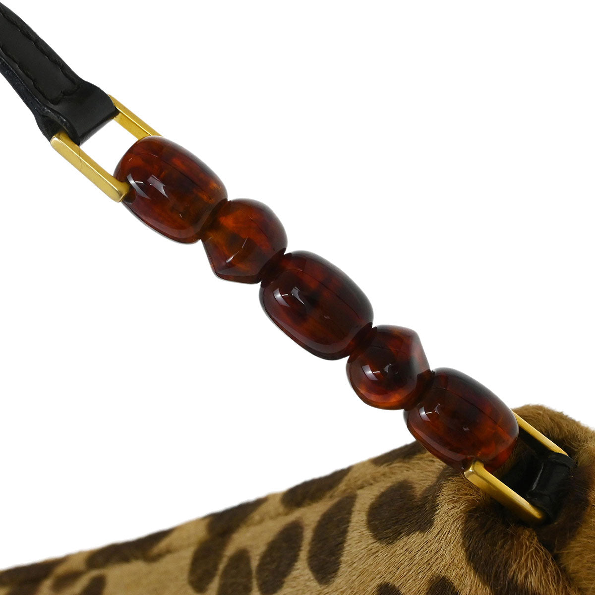 Christian Dior * Brown Pony Hair Cheetah Malice Handbag