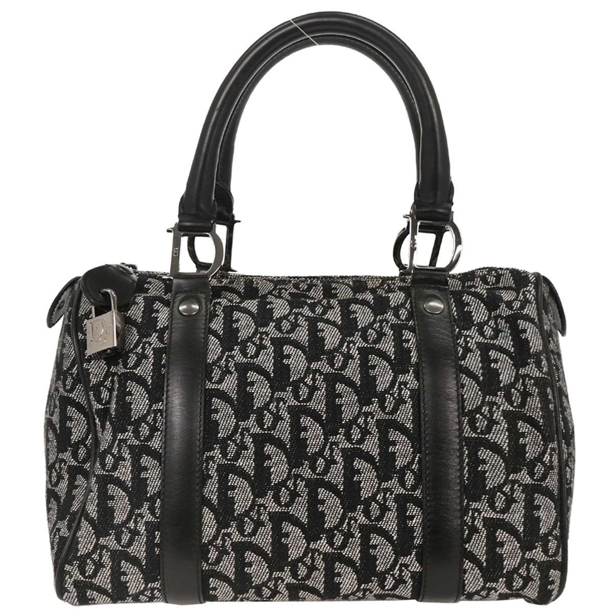 Christian Dior Black Trotter Duffle Handbag