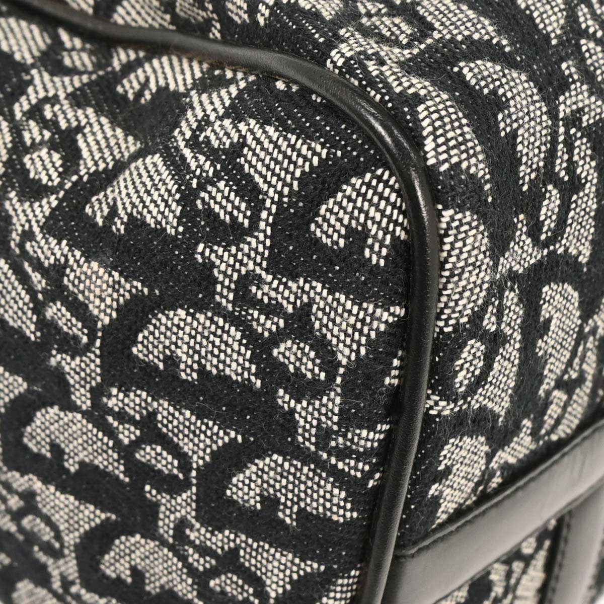 Christian Dior Black Trotter Duffle Handbag