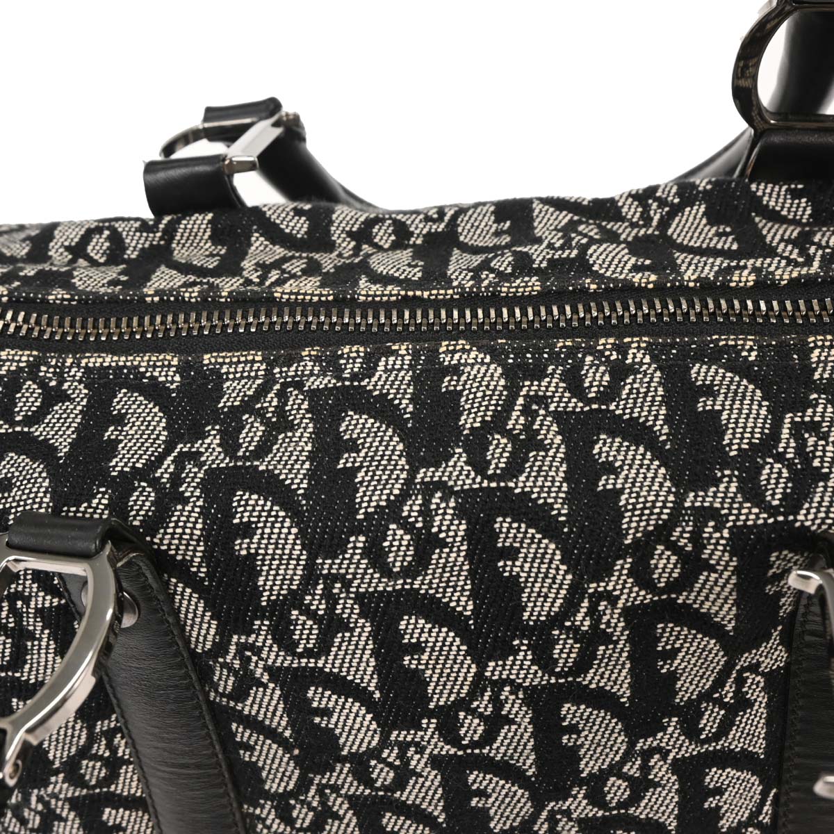 Christian Dior Black Trotter Duffle Handbag