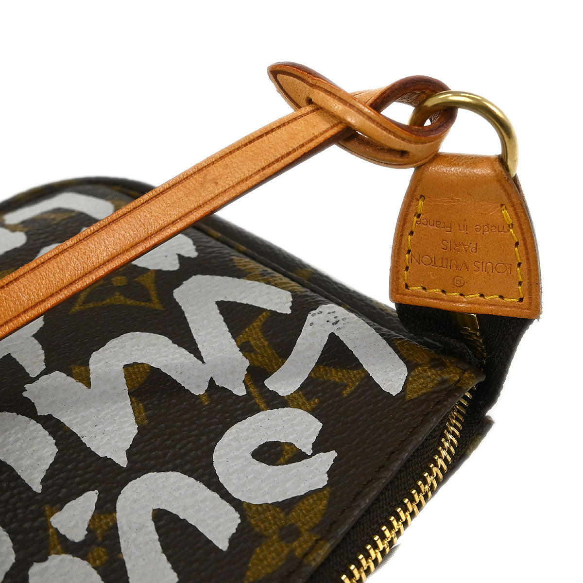 Louis Vuitton White Graffiti Pochette Accessoires Handbag M92192