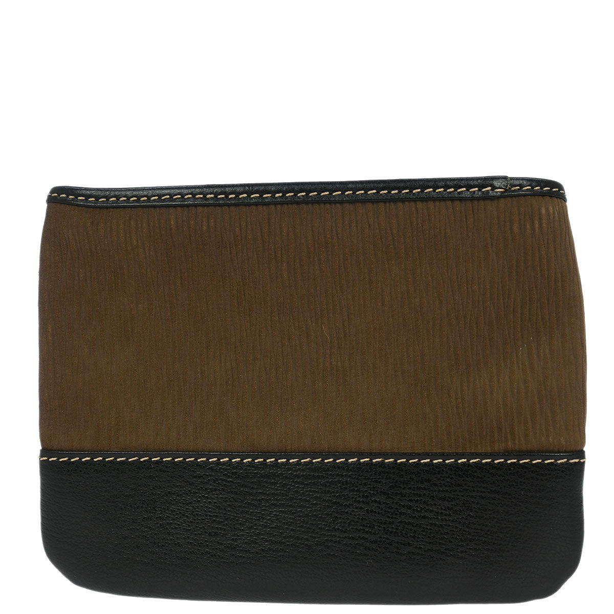 Loewe Brown Leather Velasquez Pouch Clutch Bag
