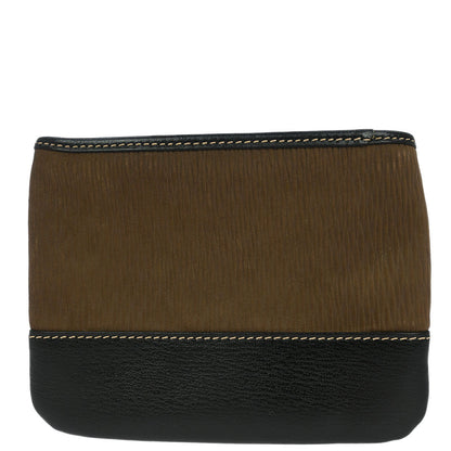 Loewe Brown Leather Velasquez Pouch Clutch Bag