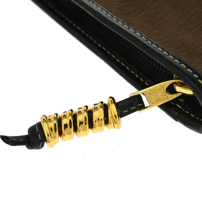 Loewe Brown Leather Velasquez Pouch Clutch Bag