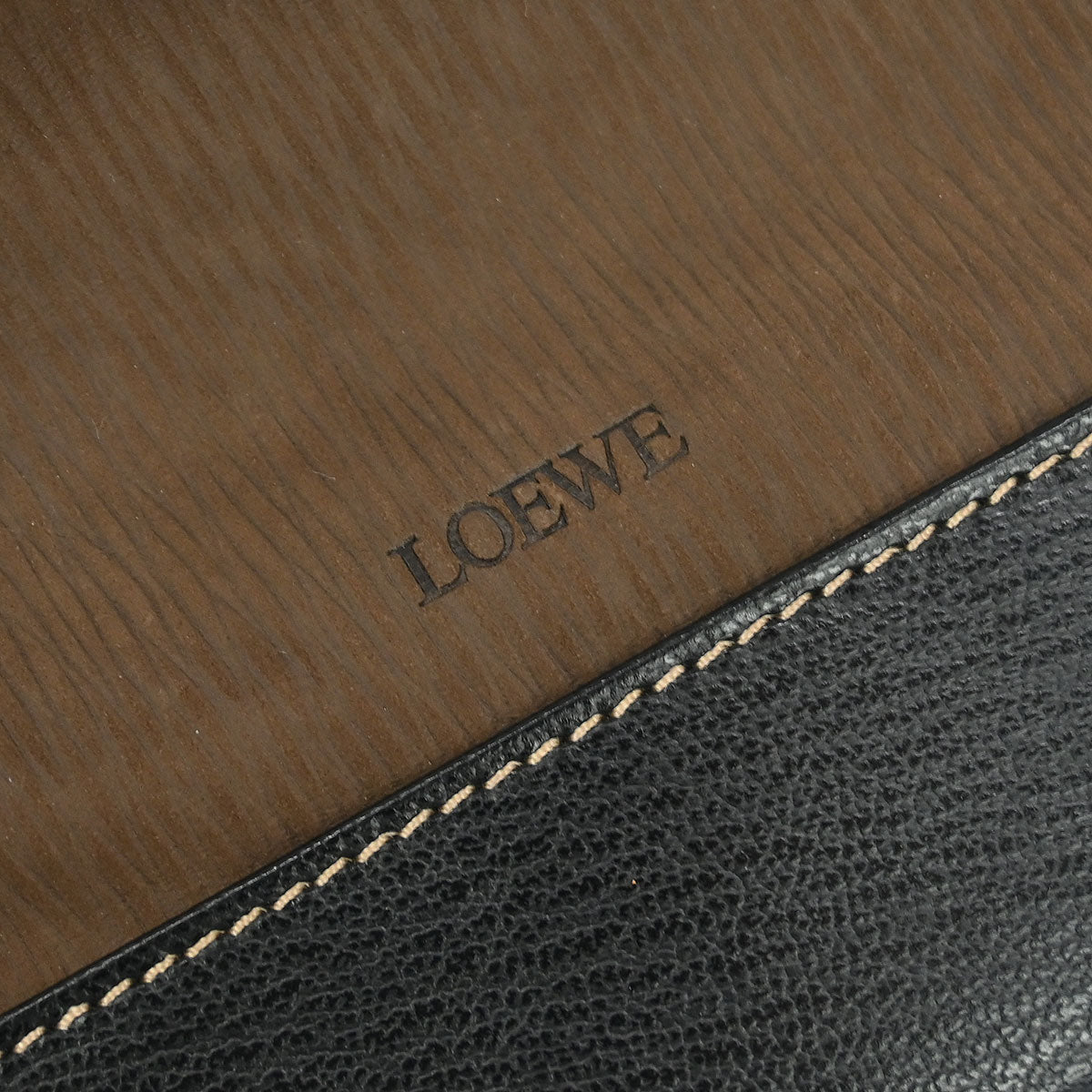 Loewe Brown Leather Velasquez Pouch Clutch Bag