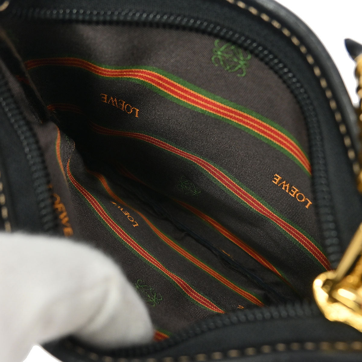 Loewe Brown Leather Velasquez Pouch Clutch Bag