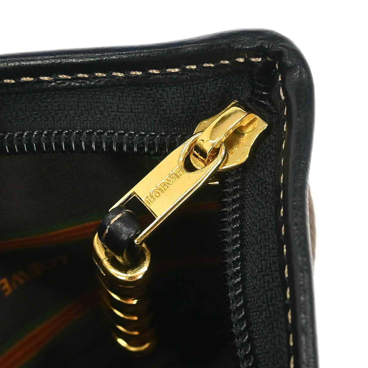 Loewe Brown Leather Velasquez Pouch Clutch Bag