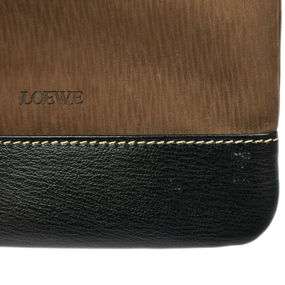 Loewe Brown Leather Velasquez Pouch Clutch Bag