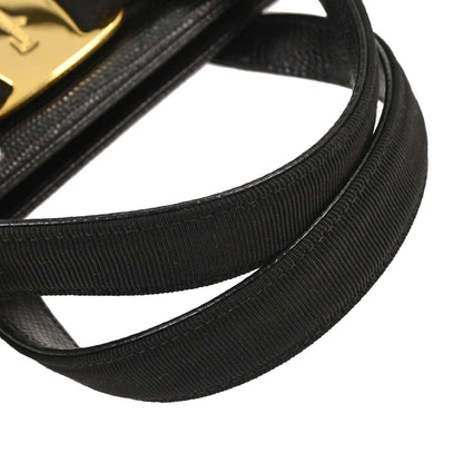 Salvatore Ferragamo Black Vara Bow Handbag