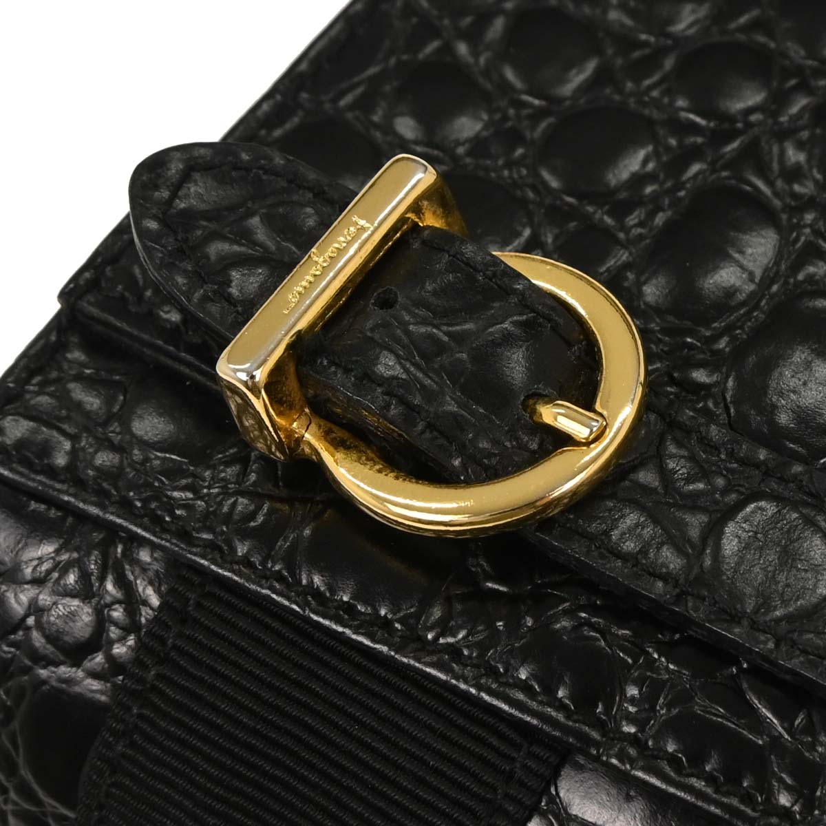 Salvatore Ferragamo * Black Vara Drawstring Backpack