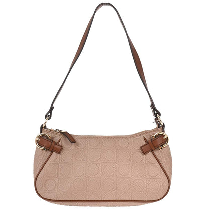 Salvatore Ferragamo Brown Gancini Handbag