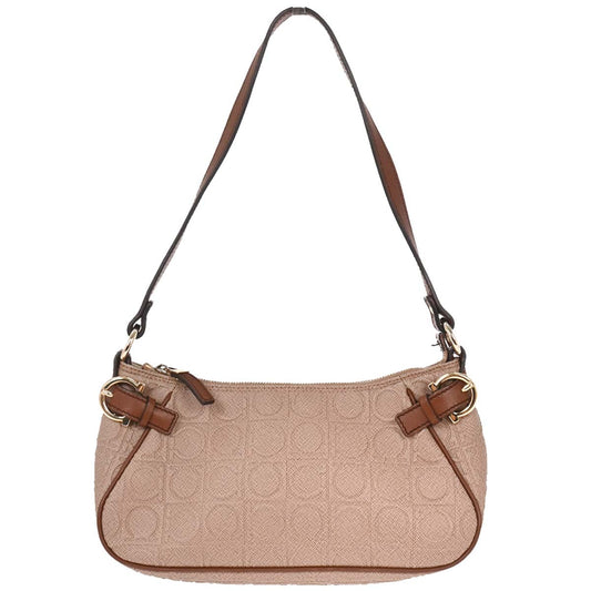 Salvatore Ferragamo Brown Gancini Handbag