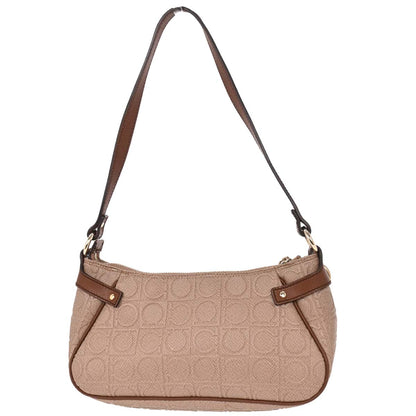 Salvatore Ferragamo Brown Gancini Handbag