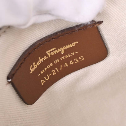 Salvatore Ferragamo Brown Gancini Handbag
