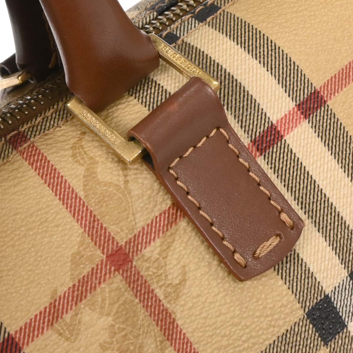 Burberry Beige House Check Duffle Handbag