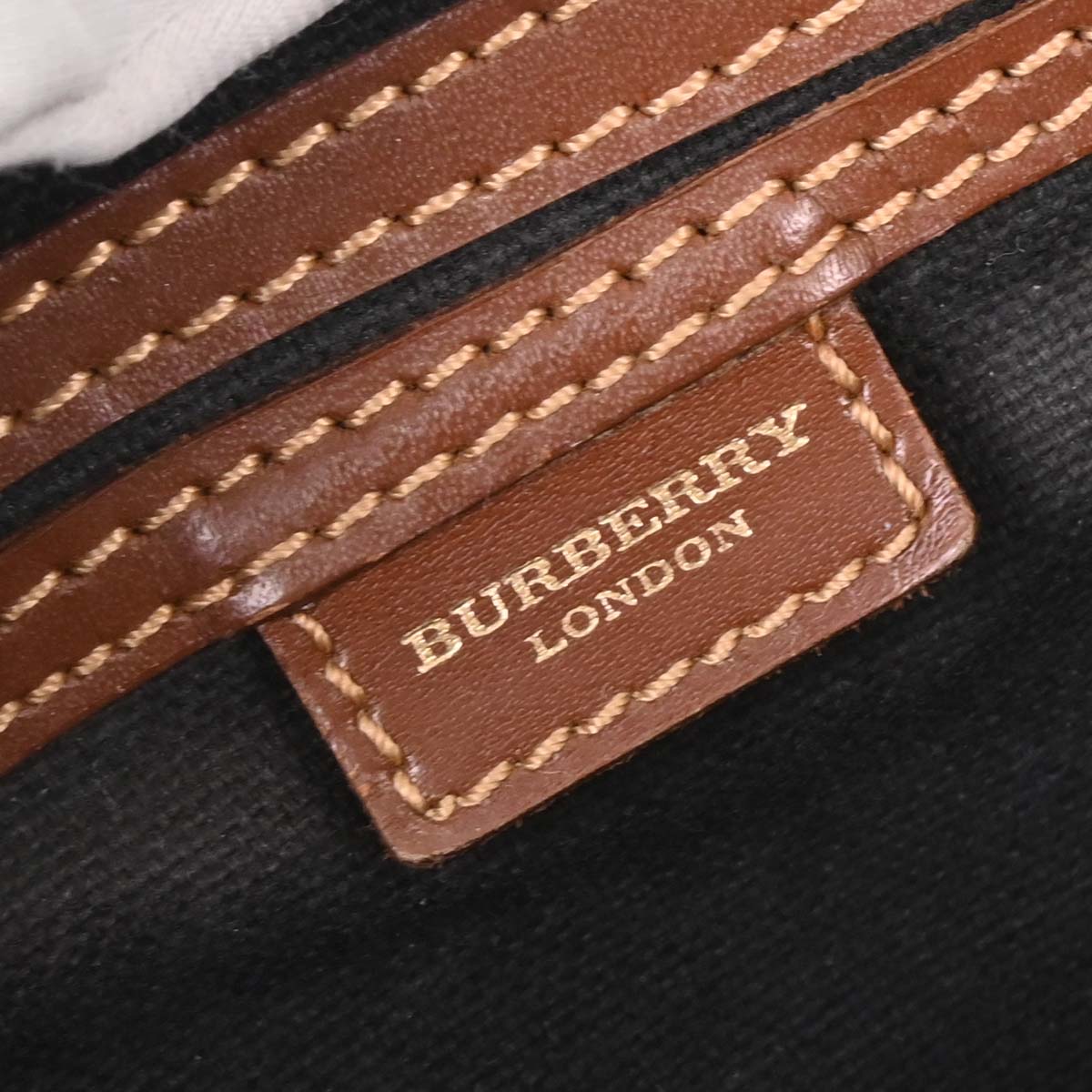 Burberry Beige House Check Duffle Handbag