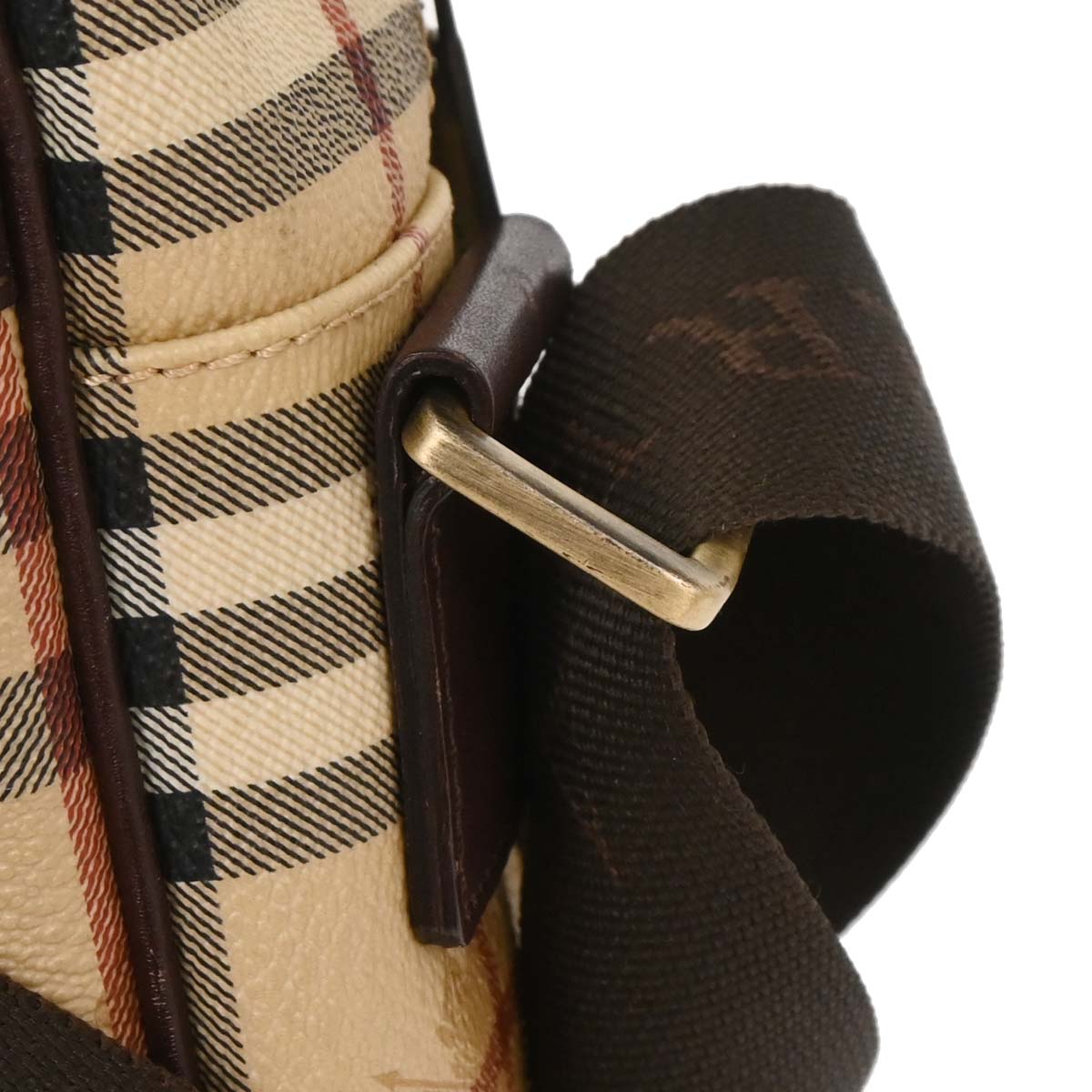 Burberry Beige Brown House Check Shoulder Bag