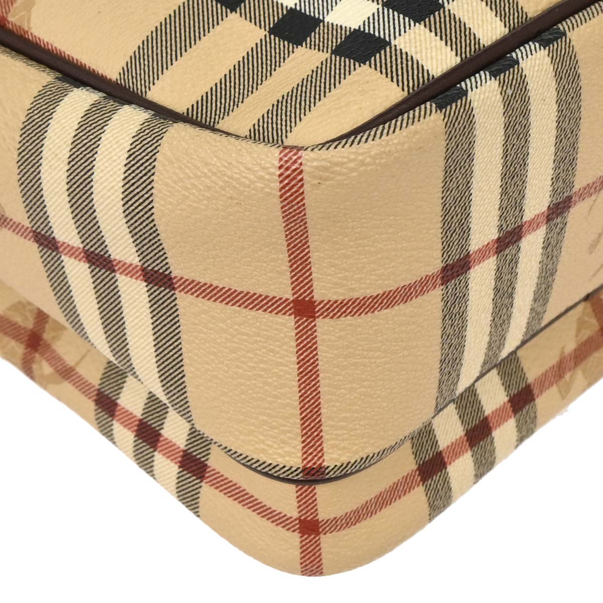 Burberry Beige Brown House Check Shoulder Bag