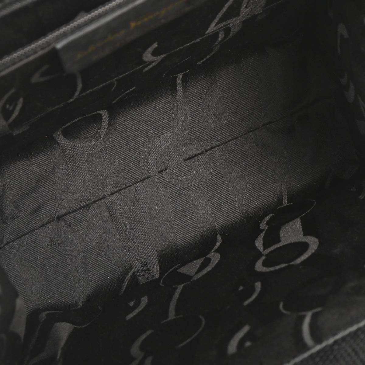 Salvatore Ferragamo Black Vara Bow 2way Shoulder Handbag