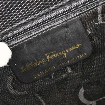 Salvatore Ferragamo Black Vara Bow 2way Shoulder Handbag