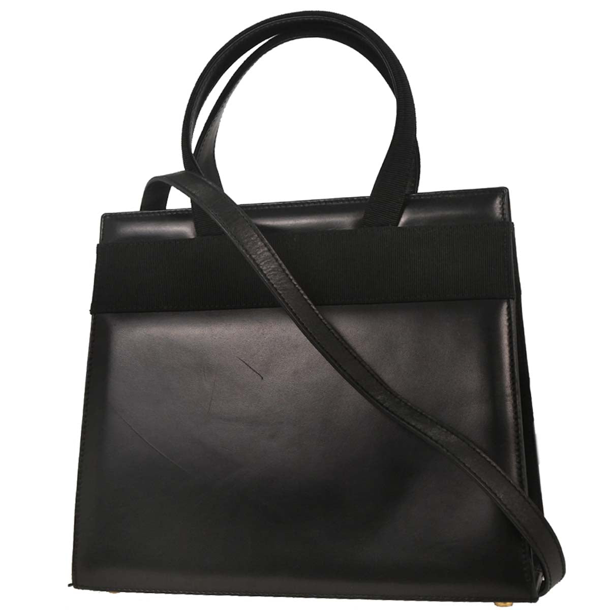 Salvatore Ferragamo Black Vara Bow 2way Shoulder Handbag