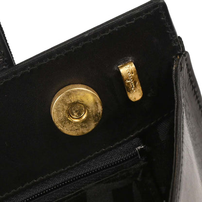 Salvatore Ferragamo Black Vara Bow 2way Shoulder Handbag