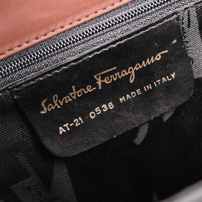 Salvatore Ferragamo Brown Gancini 2way Shoulder Handbag