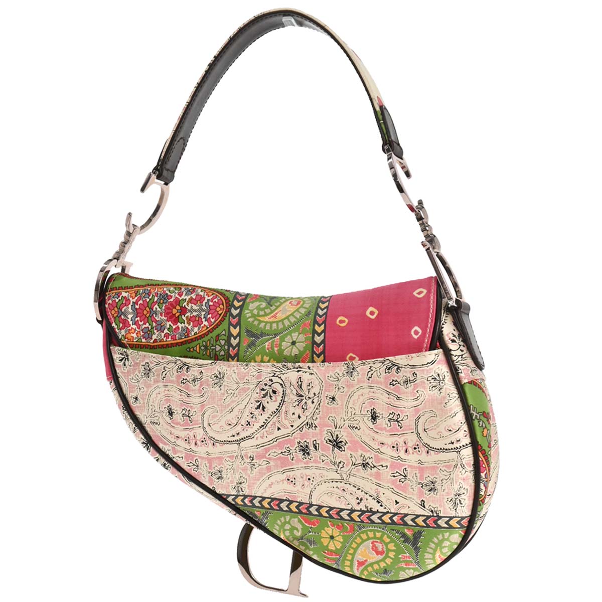 Christian Dior Patchwork Saddle Handbag