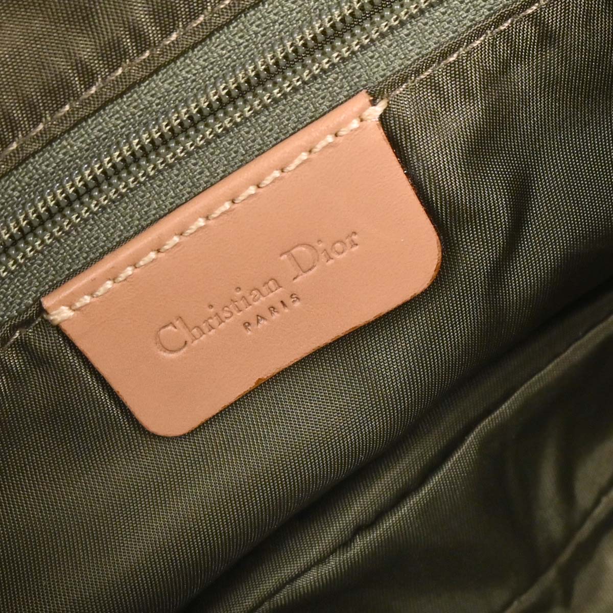 Christian Dior Green Trotter Double Saddle Handbag