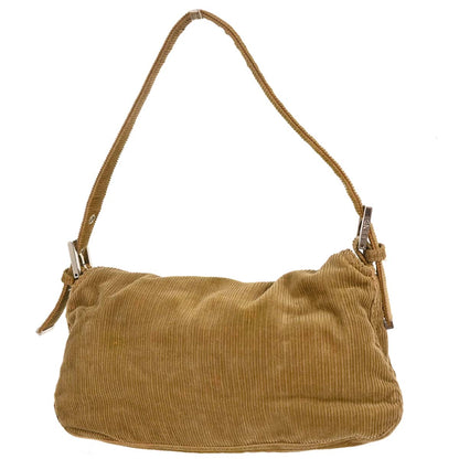 Fendi Brown Corduroy Handbag