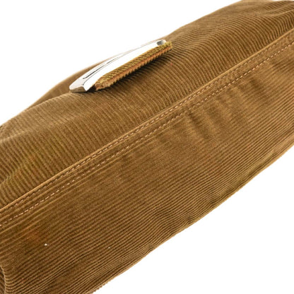 Fendi Brown Corduroy Handbag