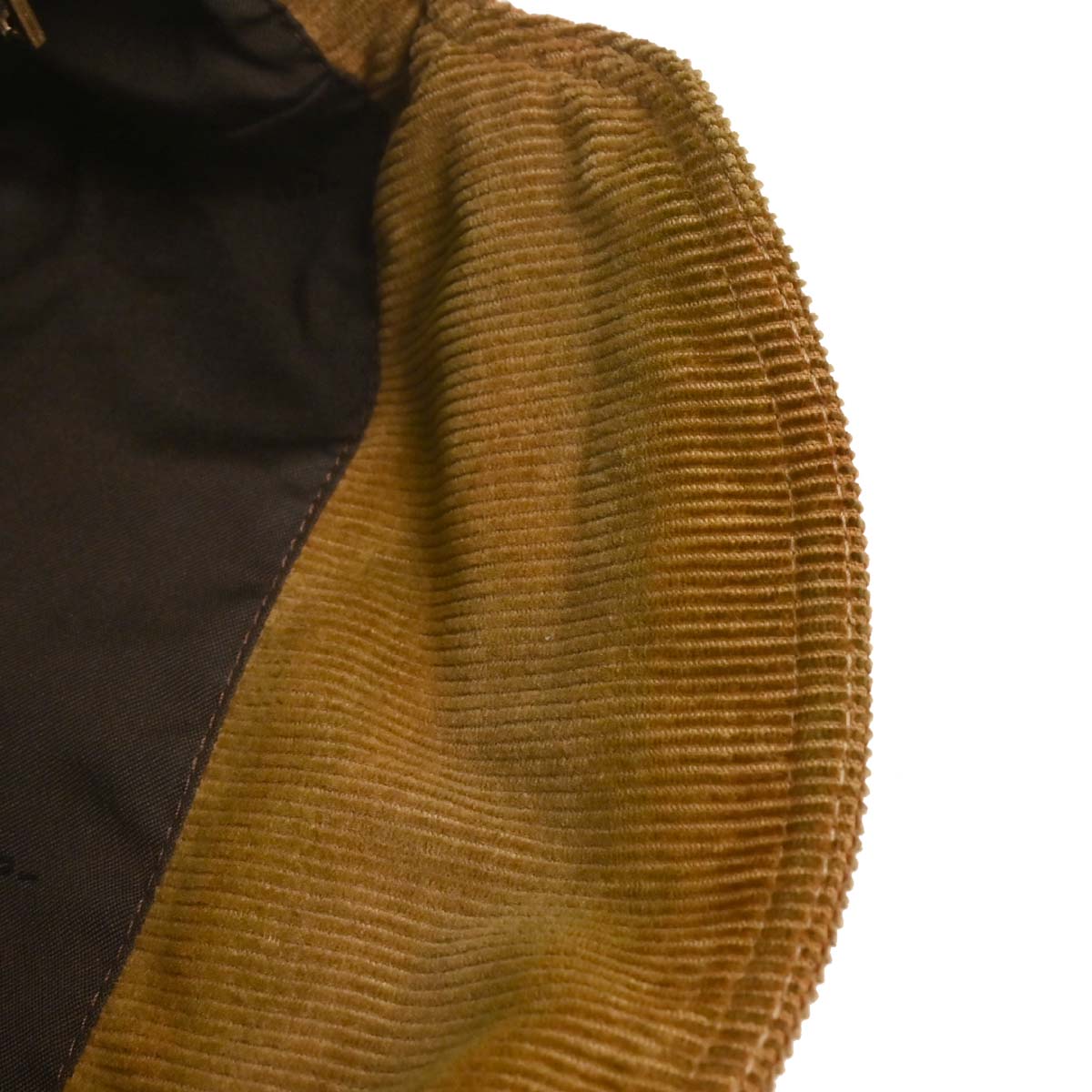 Fendi Brown Corduroy Handbag