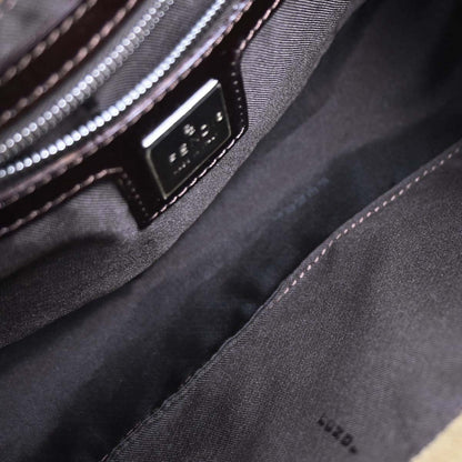 Fendi Brown Corduroy Handbag