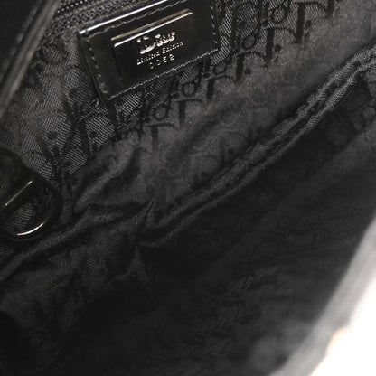 Christian Dior White Black Sequins Saddle Handbag