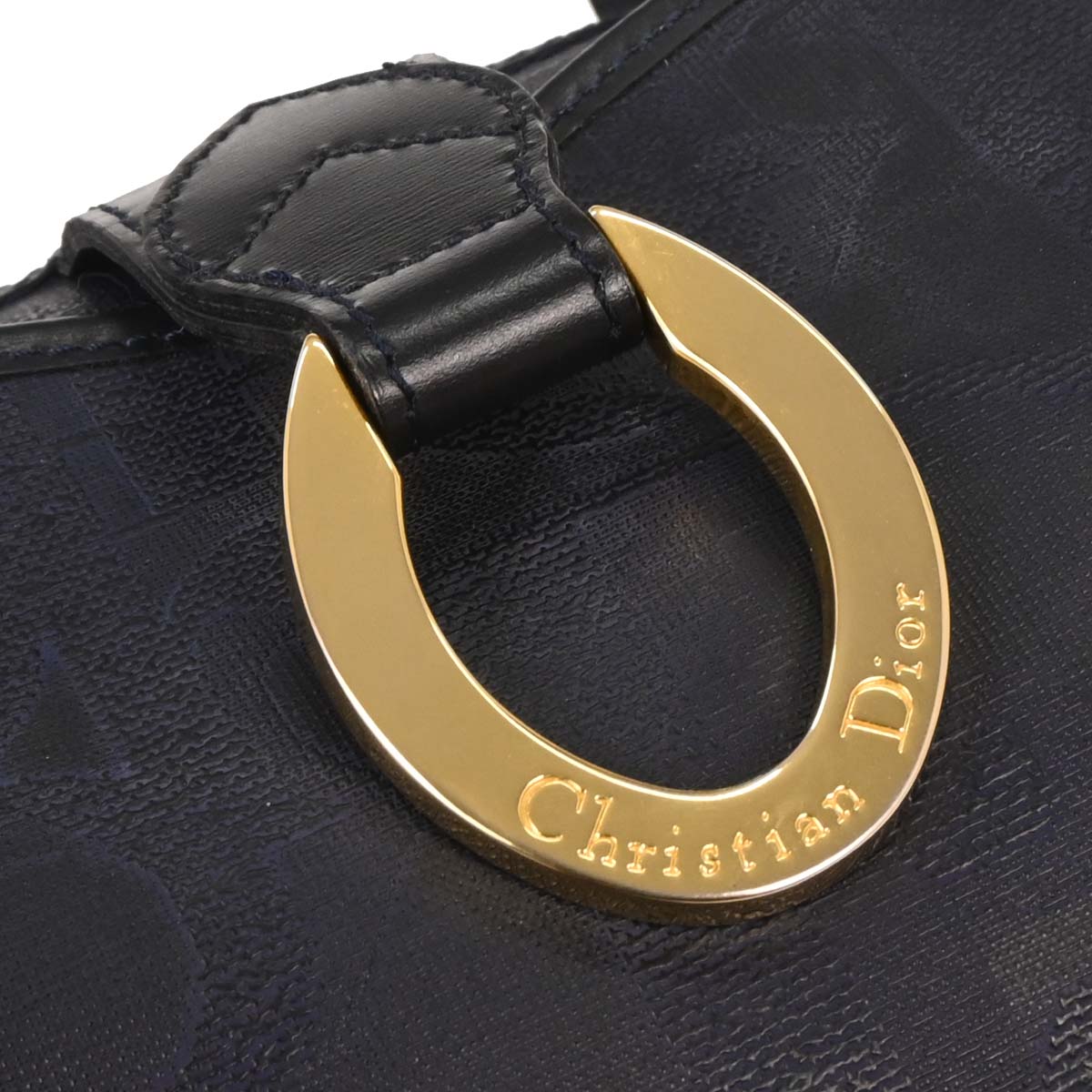 Christian Dior Navy Trotter Handbag