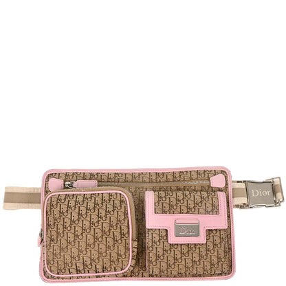 Christian Dior Beige Pink Trotter Street Chic Bum Bag