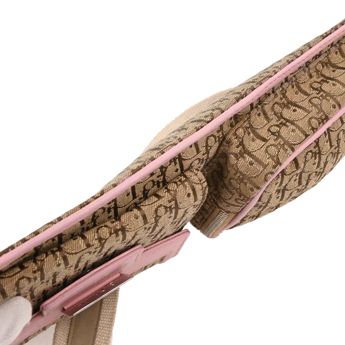 Christian Dior Beige Pink Trotter Street Chic Bum Bag