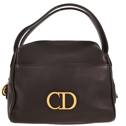 Christian Dior Brown Leather Handbag