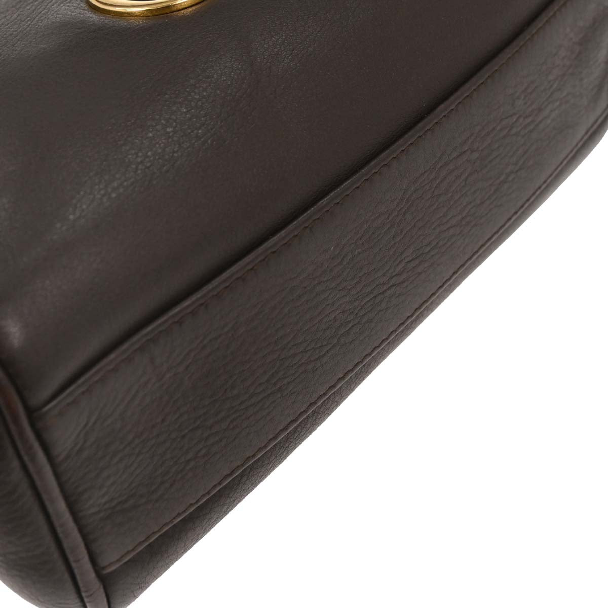Christian Dior Brown Leather Handbag