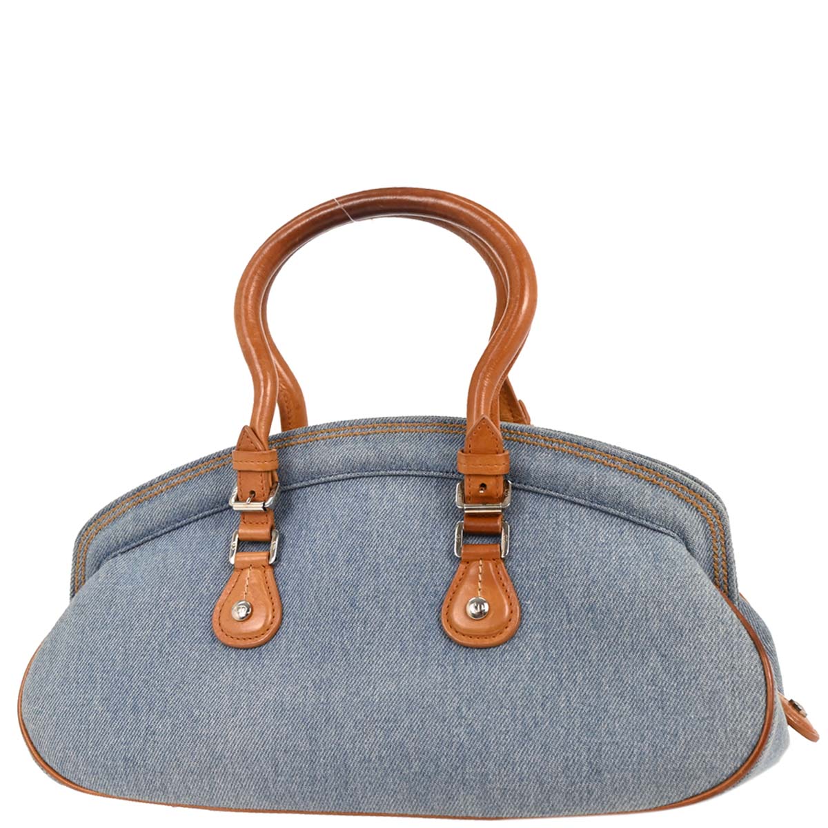 Christian Dior Blue Embroidery Detective Handbag