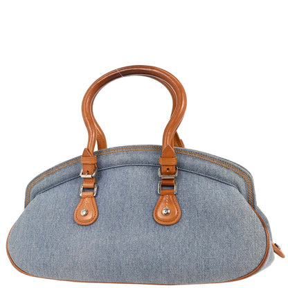 Christian Dior Blue Embroidery Detective Handbag