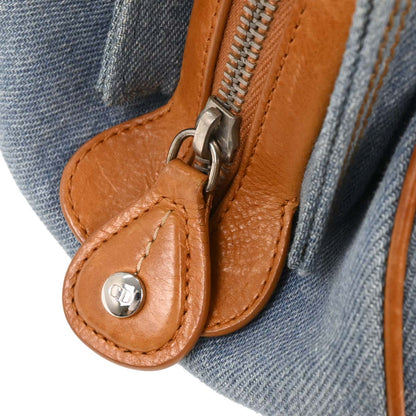 Christian Dior Blue Embroidery Detective Handbag