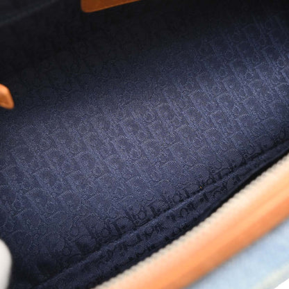 Christian Dior Blue Embroidery Detective Handbag