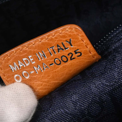 Christian Dior Blue Embroidery Detective Handbag