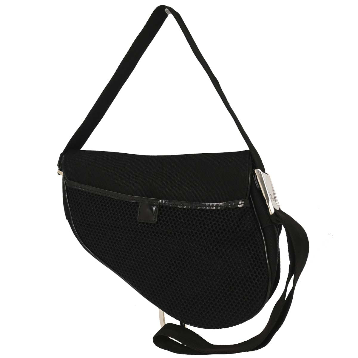Christian Dior Black Saddle Shoulder Bag