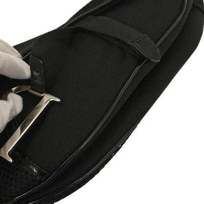 Christian Dior Black Saddle Shoulder Bag
